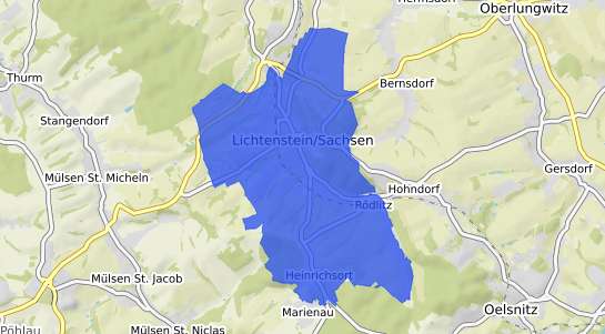 Bodenrichtwertkarte Lichtenstein Sachsen